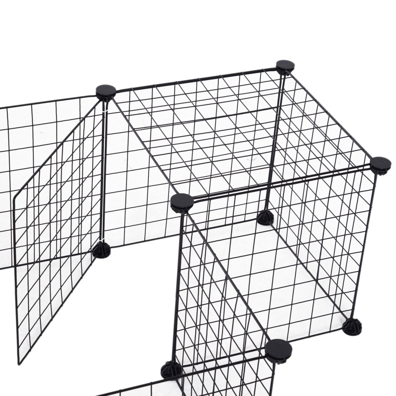 Pawhut Pet Playpen Black 730 Mm X 1060 Mm X 360 Mm