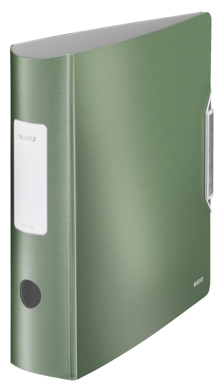 Leitz 180° Active Style Wide Lever Arch File A4 82 Mm Green 2 Rings 1108 Polyfoam Portrait Pack Of 5