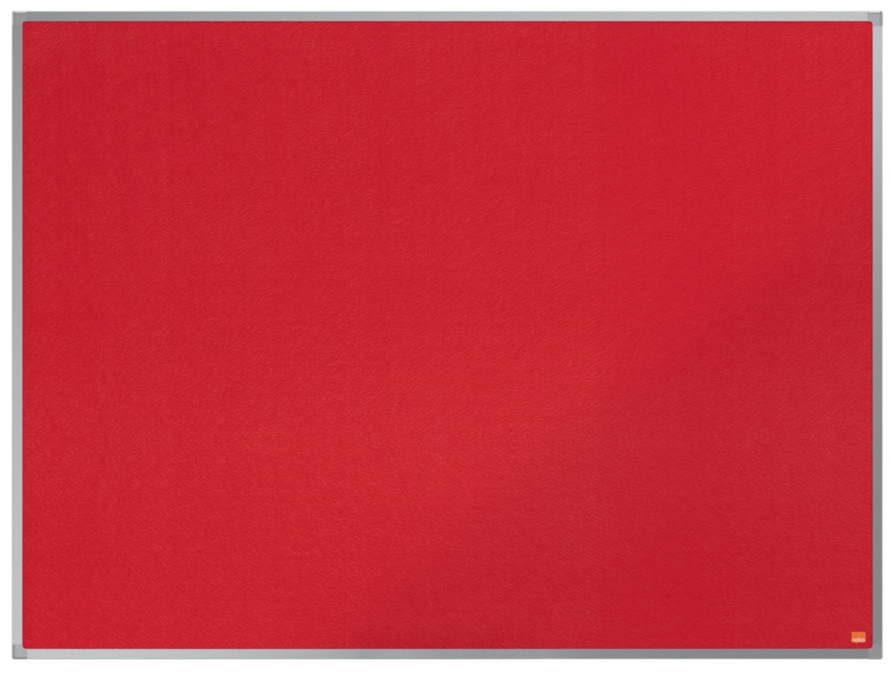 Nobo Felt Noticeboard With Aluminium Trim Red 1200 X 900 Mm