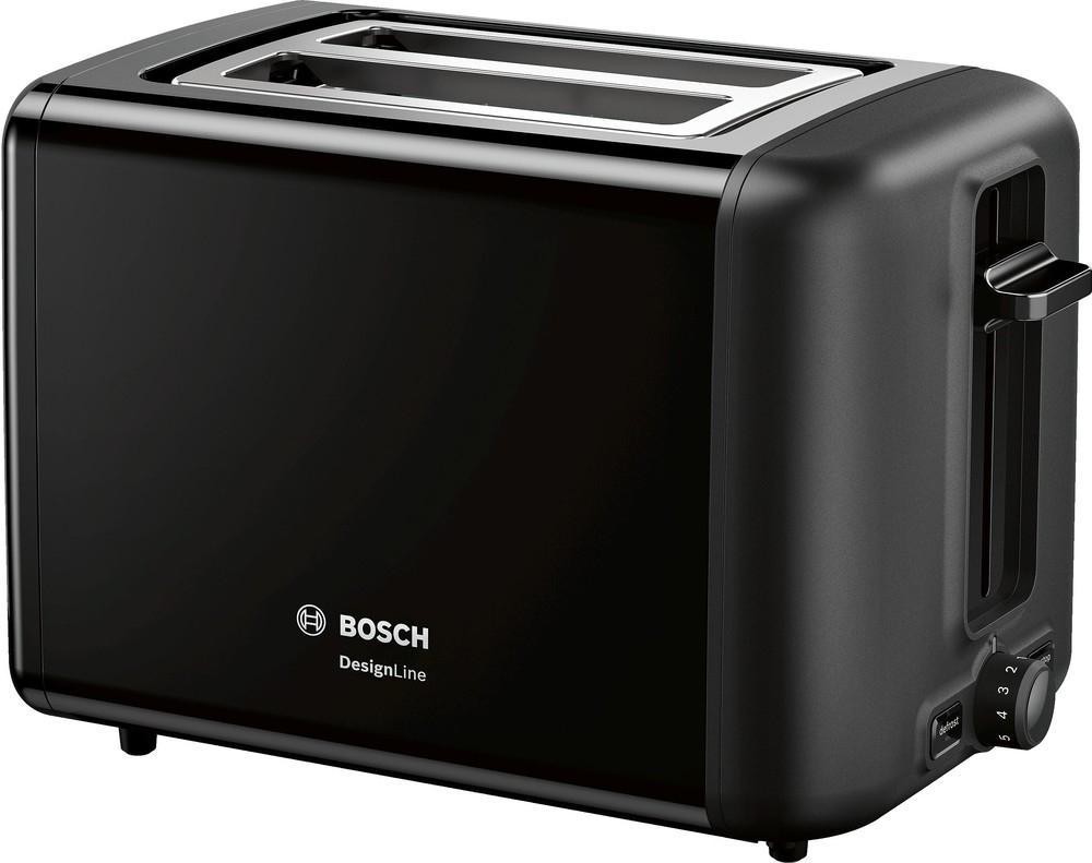 Image of BOSCH Toaster Schwarz Edelstahl 970 W TAT3P423DE