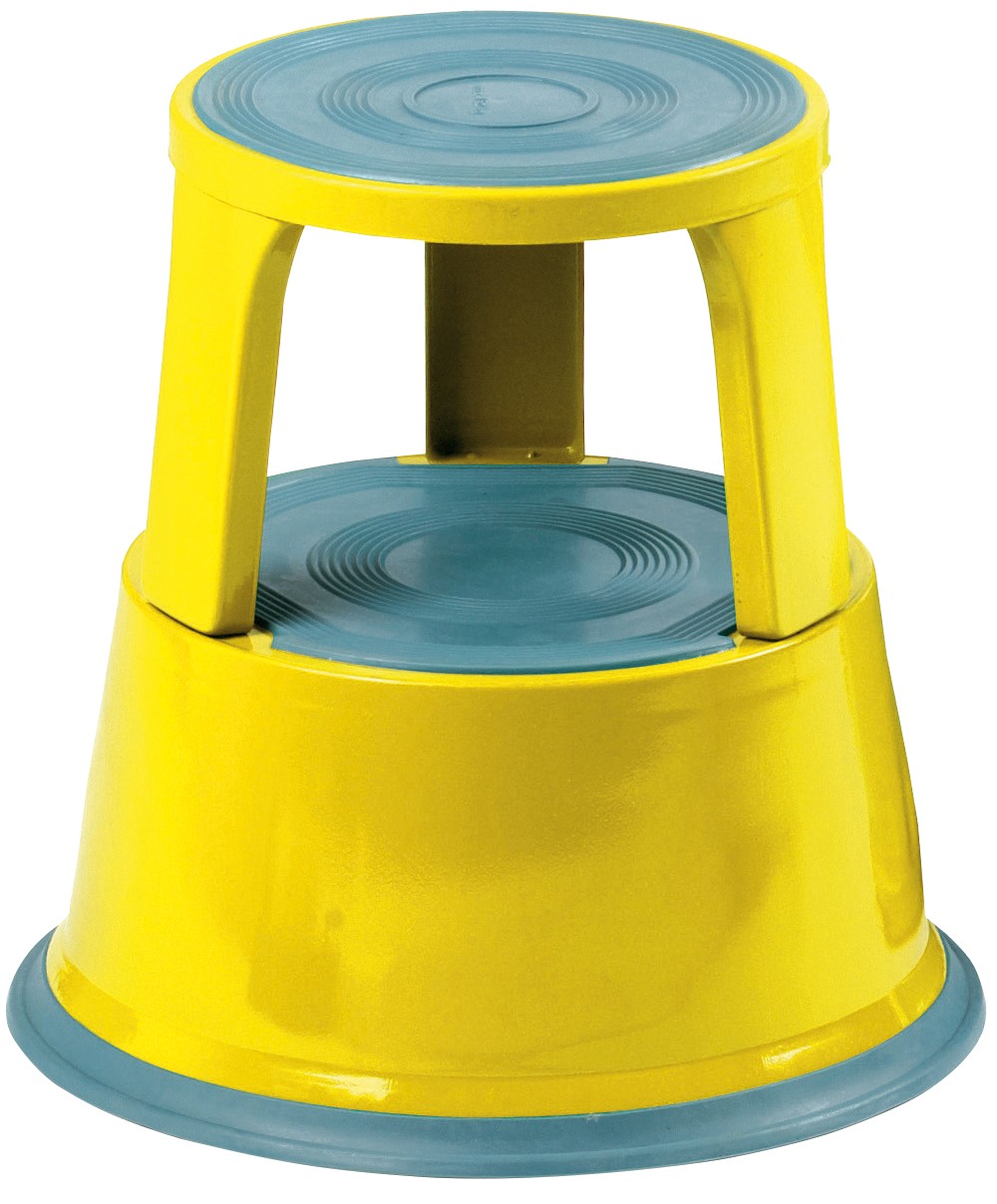 Gpc Step Stool 430 Mm Steel 150 Kg Yellow
