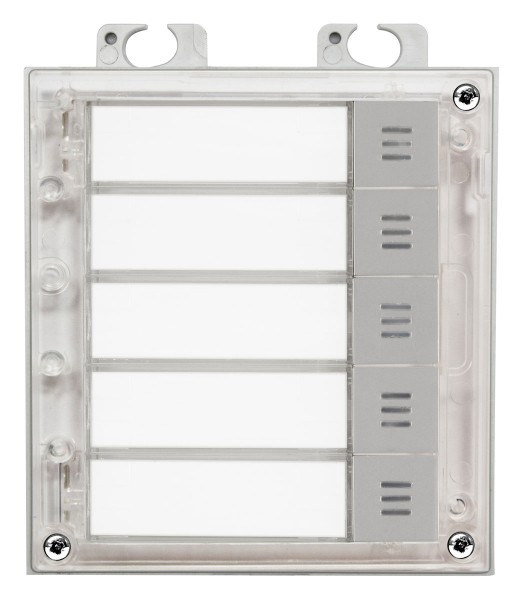 2N 5-Tasten-Modul Silber 2N IP Verso IP intercom, 2N LTE Verso LTE intercom