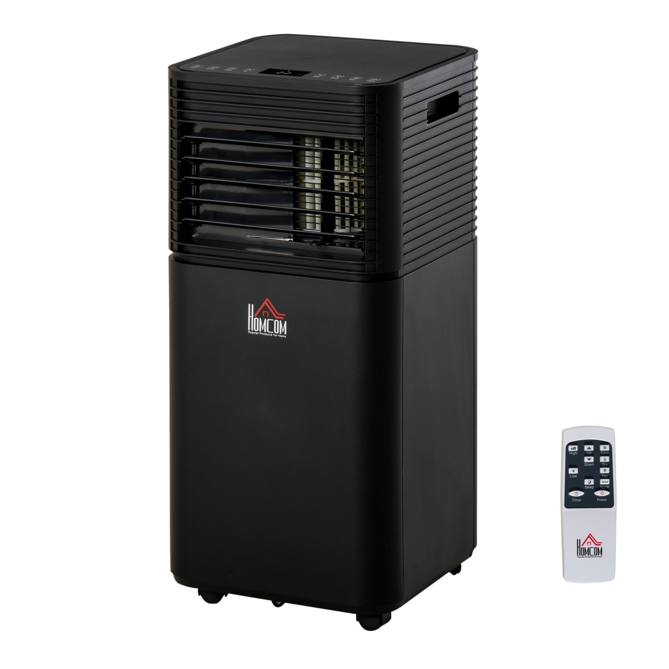 Homcom Mobile Air Conditioner 823-010V71 Black 325 Mm X 305 Mm X 678 Mm