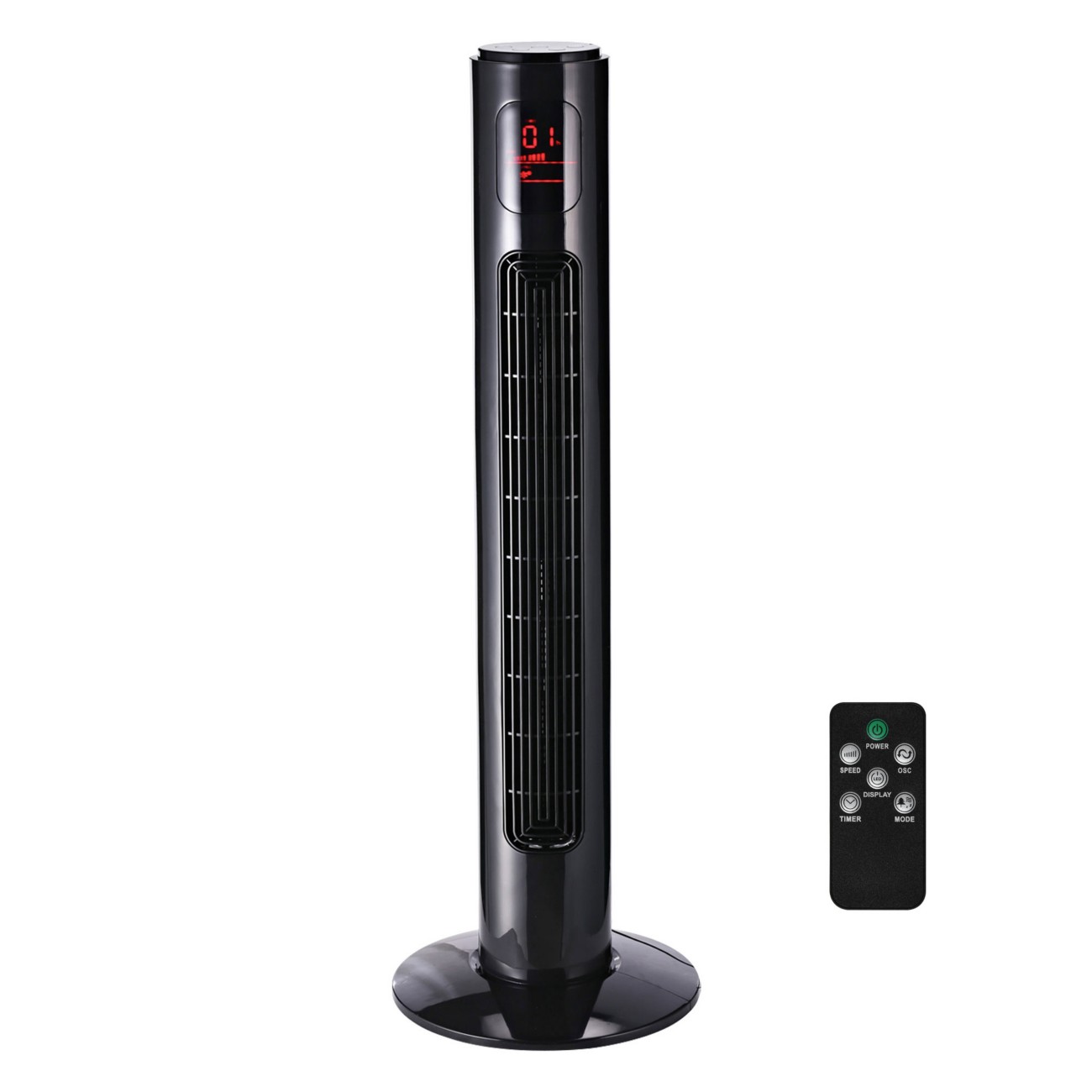 Homcom Tower Fan 96 Cm Black 824-005Bk 32 Cm Diameter