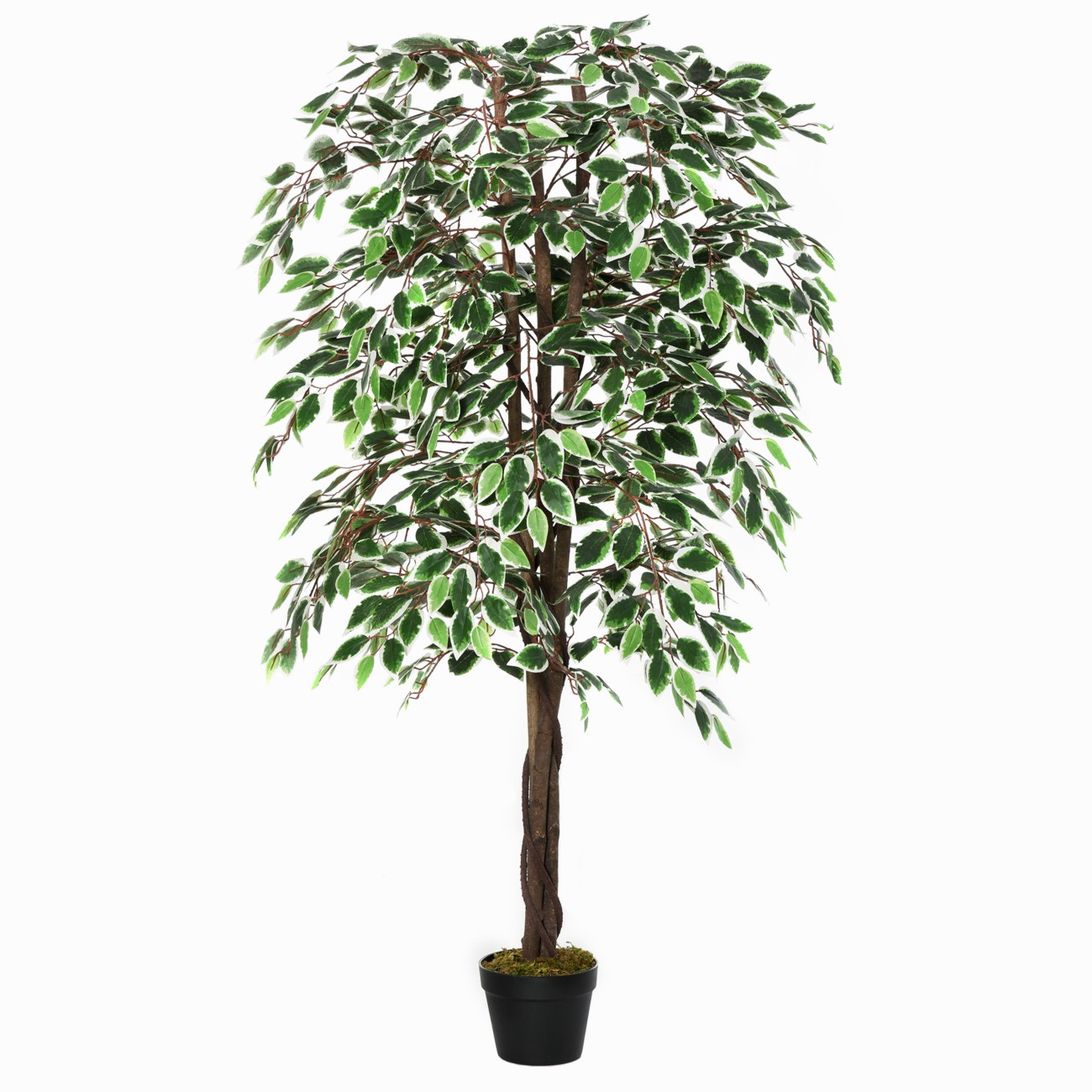 Outsunny Artificial Tree 844-335 Green 180 Mm X 180 Mm X 1600 Mm