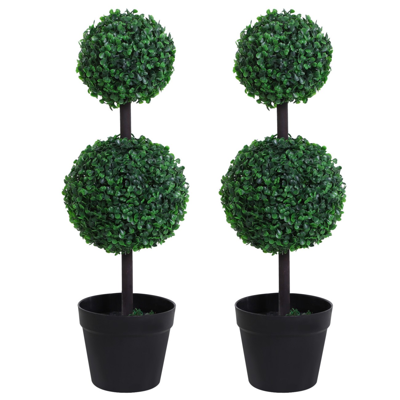 Outsunny Artificial Tree 844-264V01 Green, Black 230 Mm X 230 Mm X 670 Mm