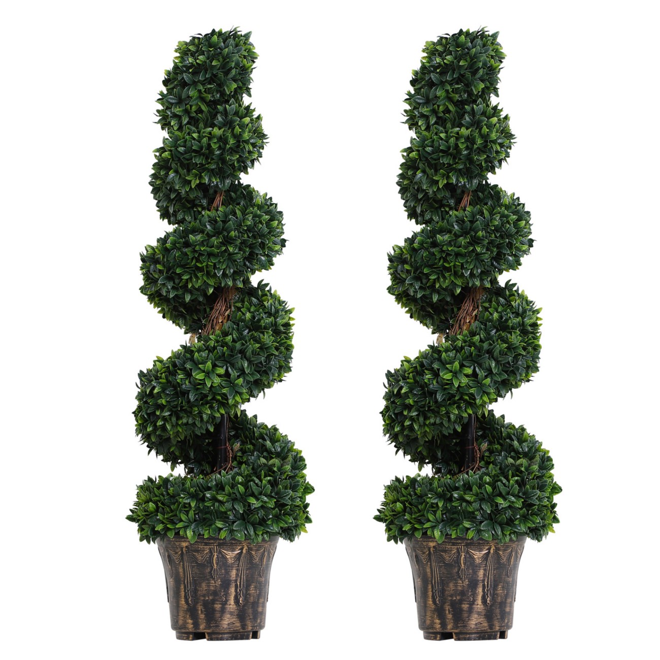 Outsunny Artificial Tree 844-265V01 Green 320 Mm X 320 Mm X 1200 Mm