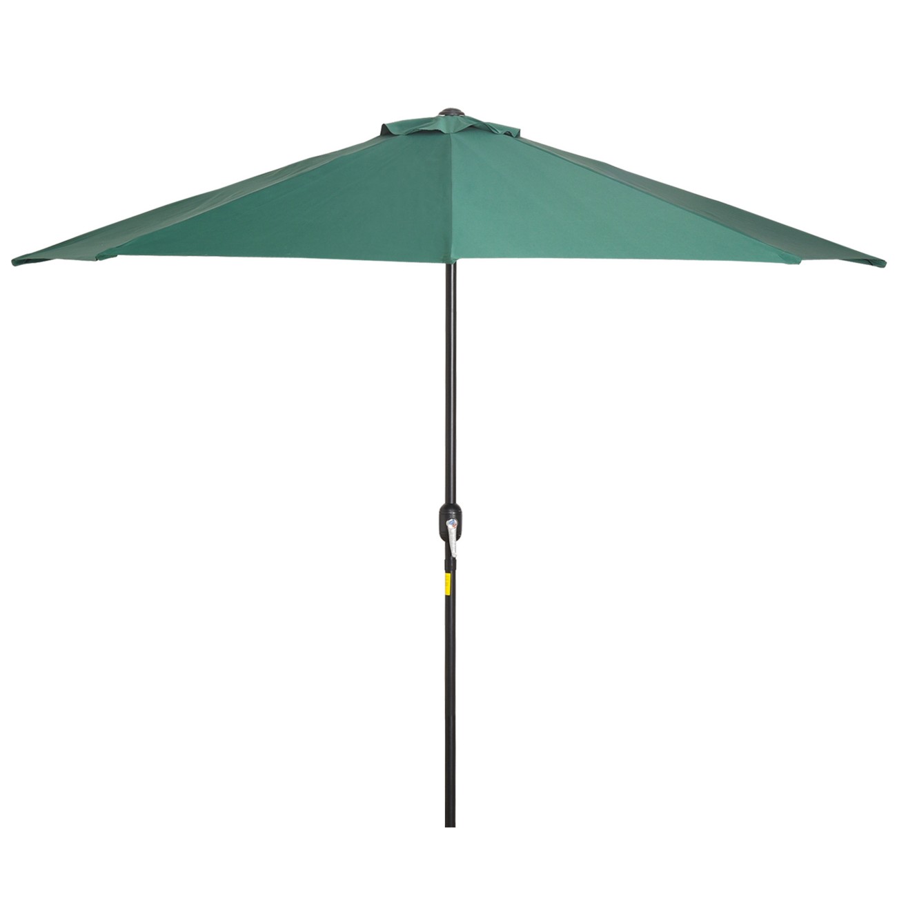 Outsunny Parasol Water-Resistant Metal, Polyester Green