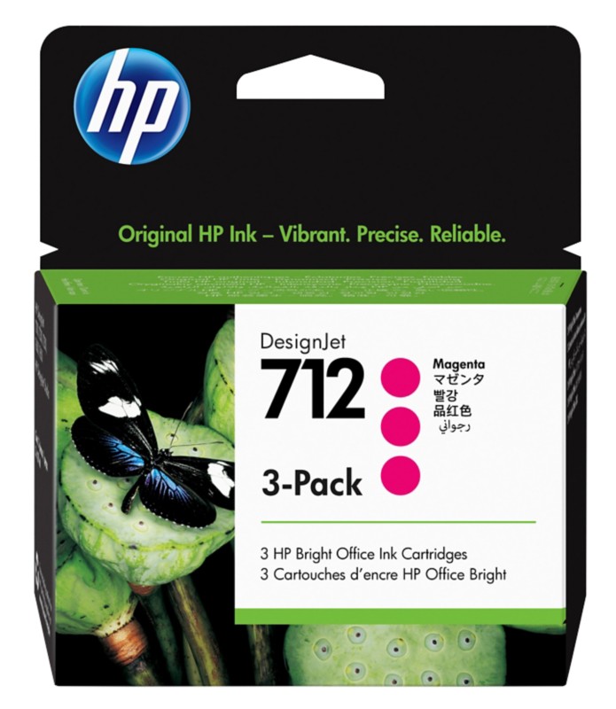 Thumbnail - HP 712 Original Tintenpatrone 3ED78A Magenta Pack 3 Stück à 29 ml