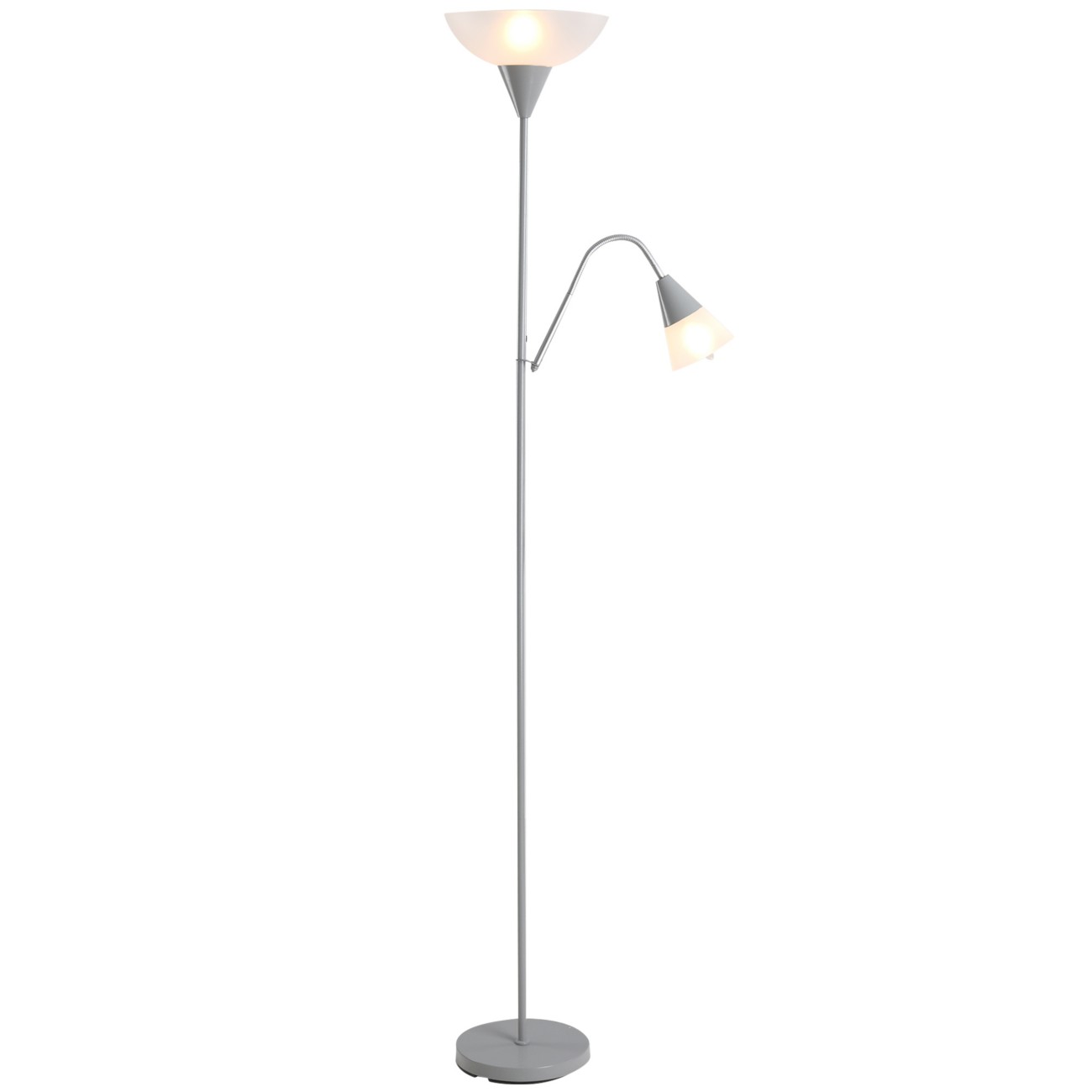 Homcom Floor Lamp Silver 280 X 280 X 1,795 Mm