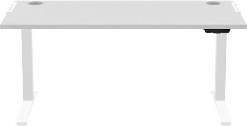 Fellowes Levado Sitz-Stehschreibtisch Rechteckig Grau T-Fuß 1.829 (B) x 698 (T) x 1.257 (H) mm MDF (Mitteldichte Faserpl...