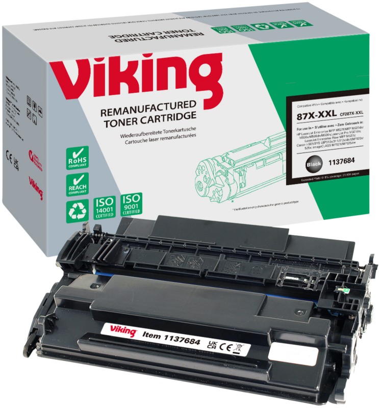 Viking 87X-XXL Kompatibel HP Tonerkartusche CF287X-XXL Schwarz