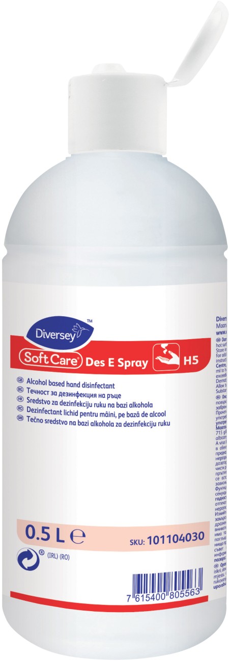 Diversey Hand Sanitiser Liquid Soft Care H5 500 Ml