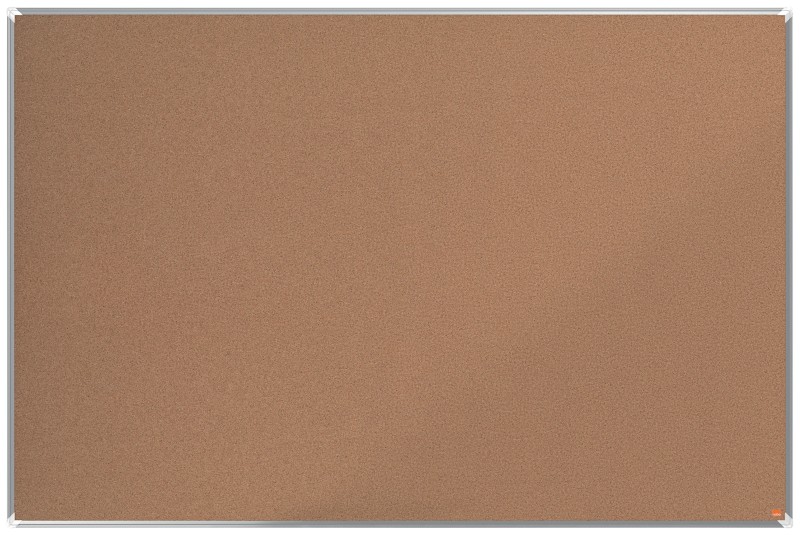 Nobo Premium Plus Wandmontierbare Pinnwand 1915184 Kork Alurahmen 1800 x 1200 mm Braun