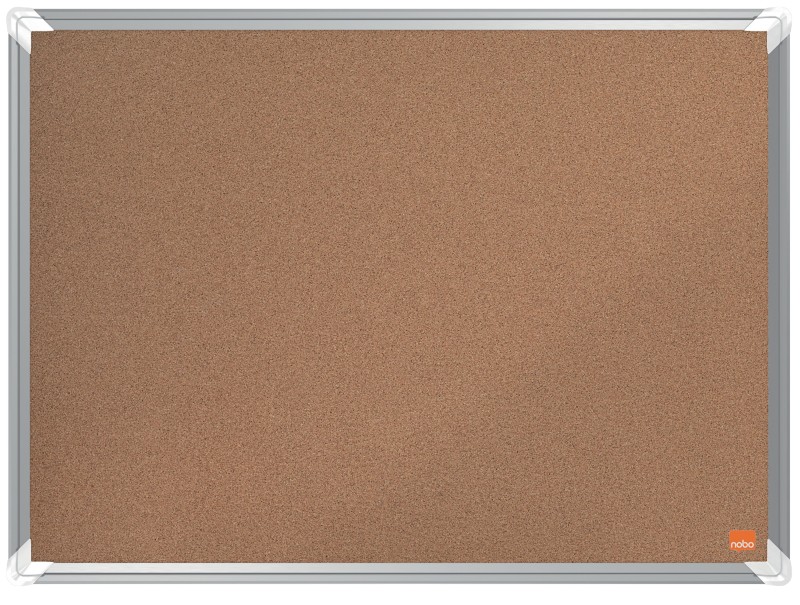 Nobo Premium Plus Wandmontierbare Pinnwand 1915179 Kork Alurahmen 600 x 450 mm Braun