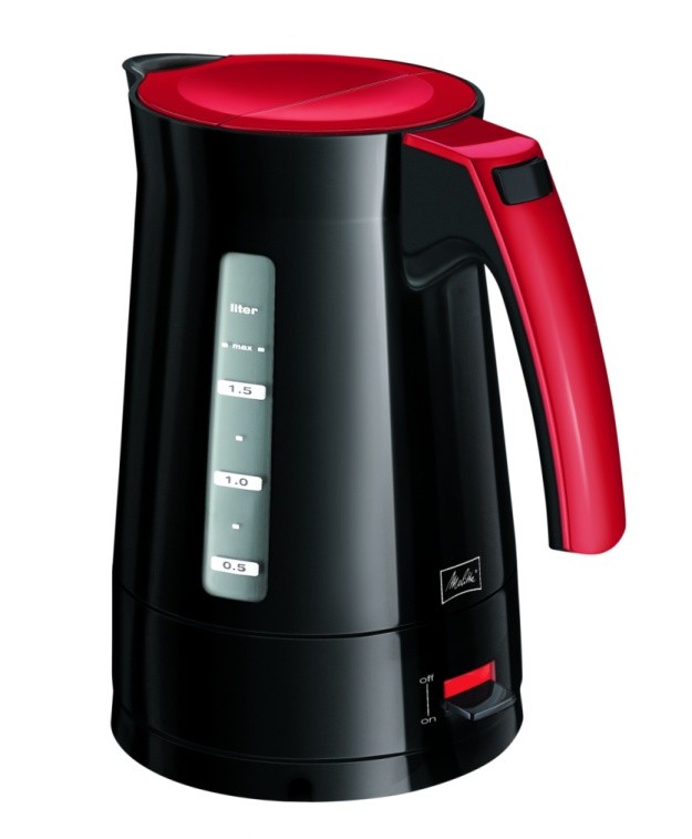 Melitta Wasserkocher 1.7 L Schwarz, Rot 2400 W