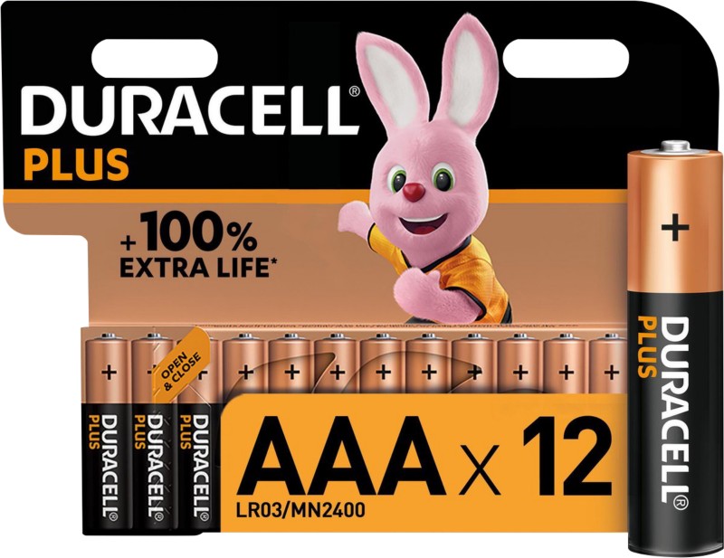 Thumbnail - Duracell-Batterien Plus 100 AAA 12 Stück