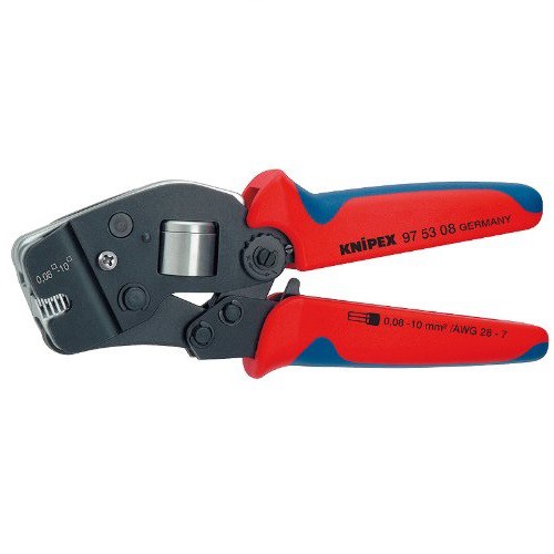 Knipex Kabel-Crimper 97 53 08 SB Chrom-Vanadium-Elektrostahl Schwarz