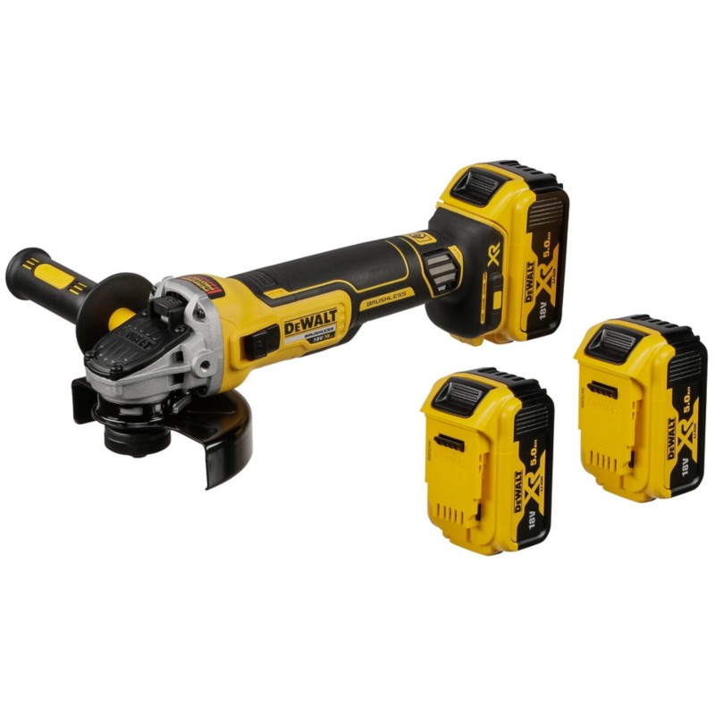 DeWalt Winkelschleifer DCG405P3-QW Blau, Schwarz