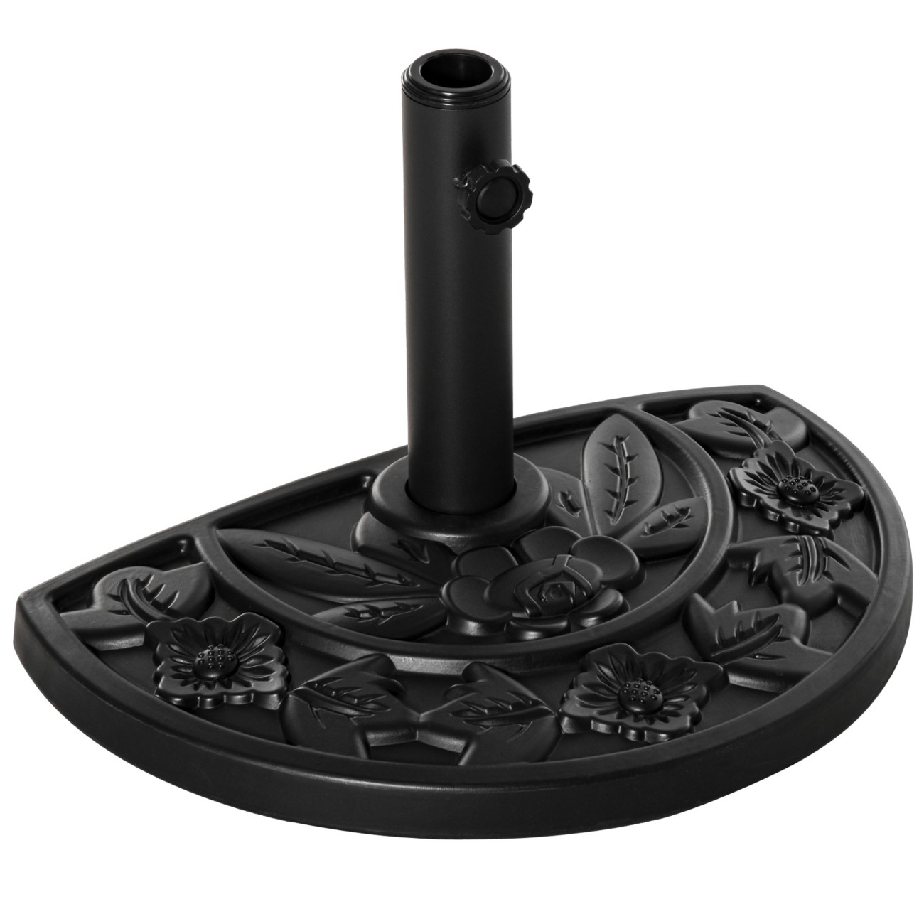 Outsunny Parasol Base 9000 G Hdpe, Cement, Metal 50 X 32 X 32 Cm