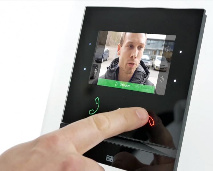 2N Anrufbeantworter Indoor-Kompakt 91378501 Schwarz 12 V 1140086