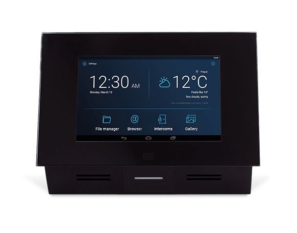 2N Anrufbeantworter Indoor-Touch 2.0 91378375 Schwarz mit Wi-Fi 12 V