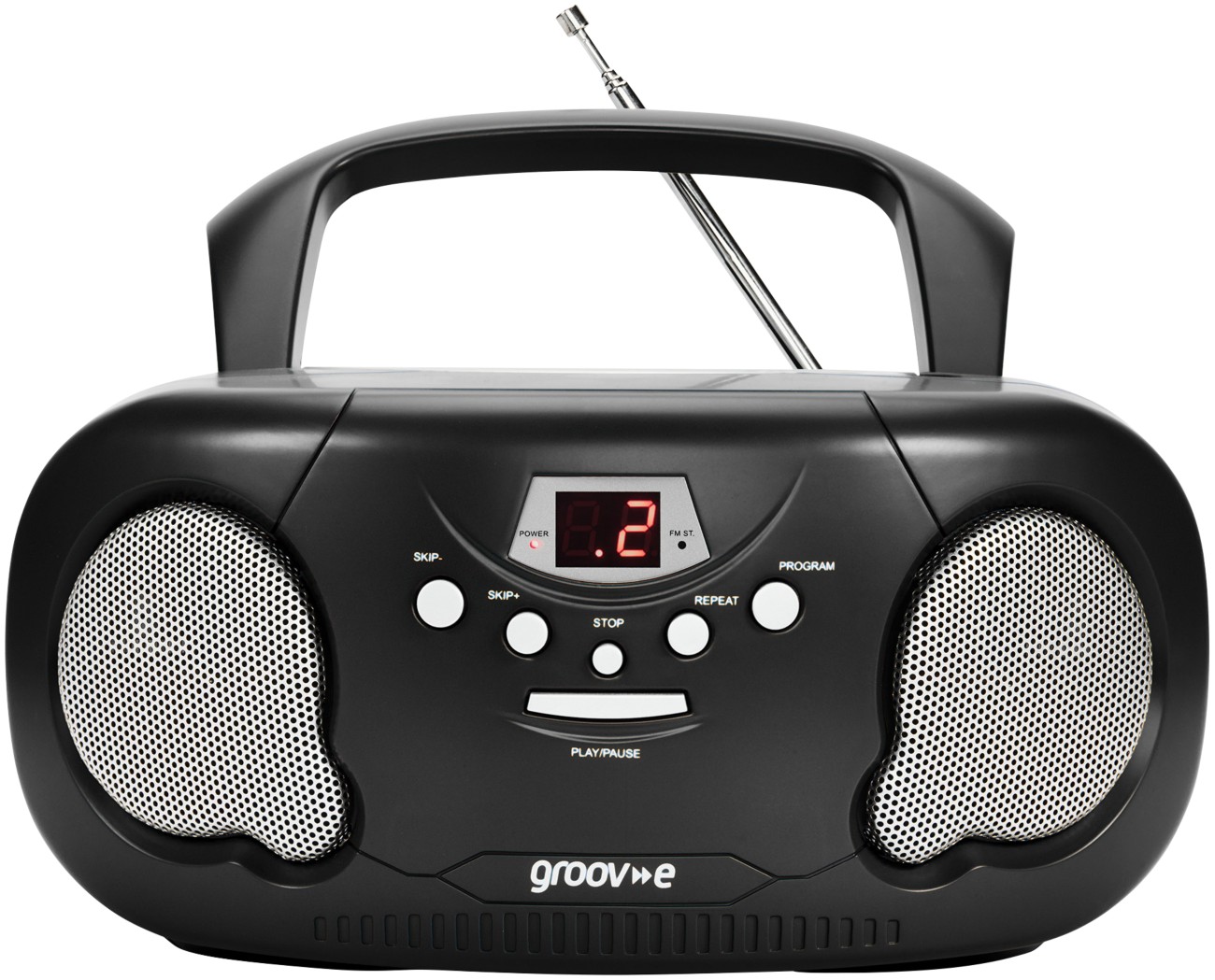 Groove-E Groov-E Portable Cd Radio Boombox Gvps733/Be Black