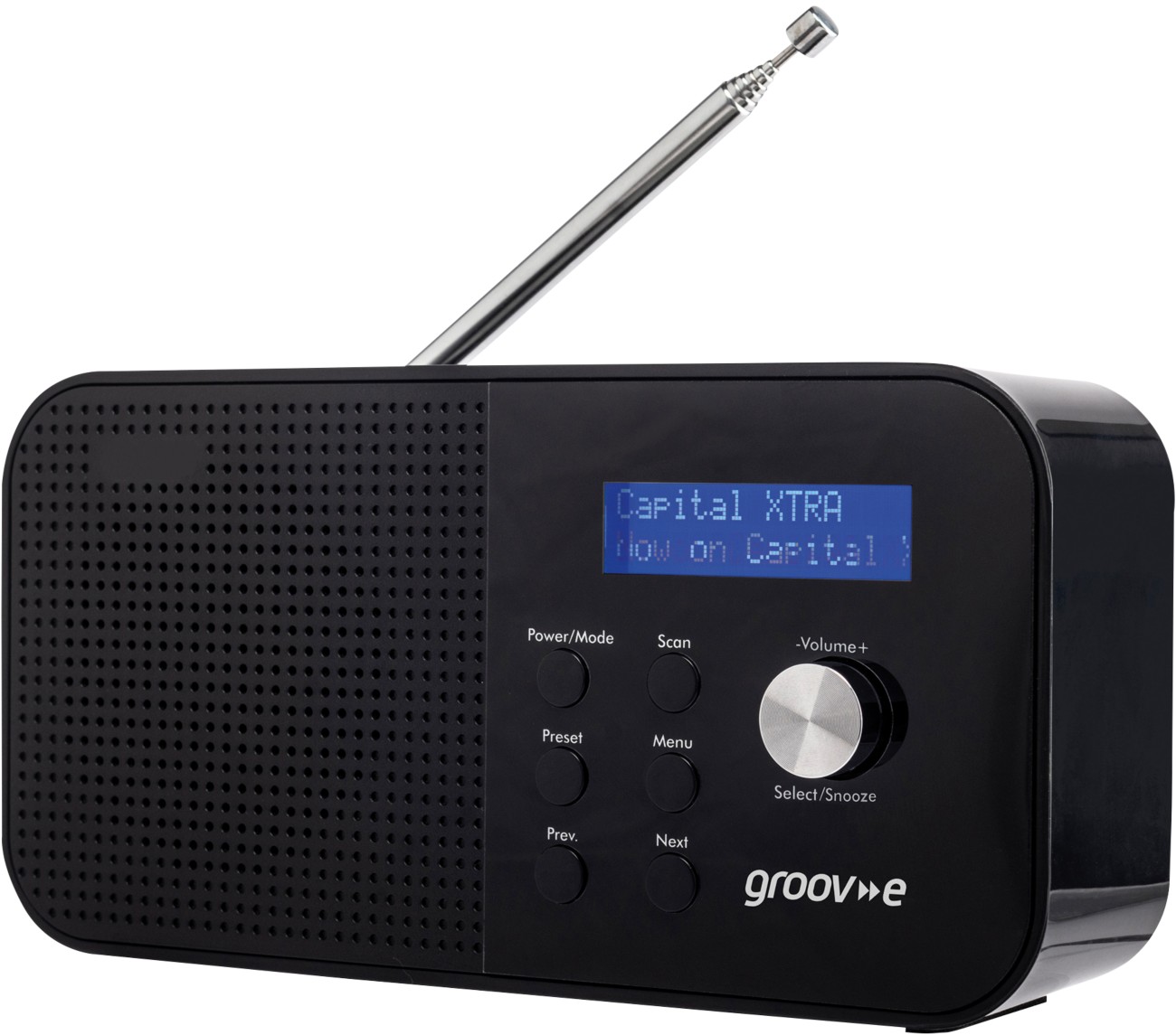 Groov-E Venice Gvdr04bk Portable Radio - Black, Black - Image 6