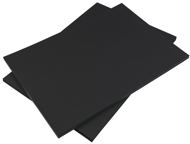 Tutorcraft DIN A3 Farbiges Papier Schwarz 210 g/m² 100 Blatt