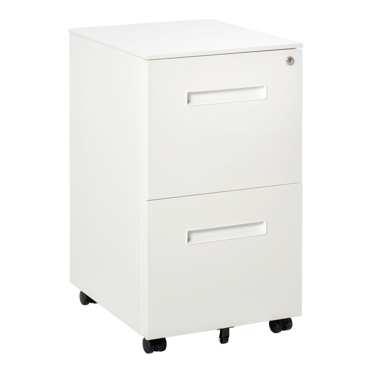 Vinsetto Mobile File Cabinet 924-032Wt White 390 X 480 X 670 Mm