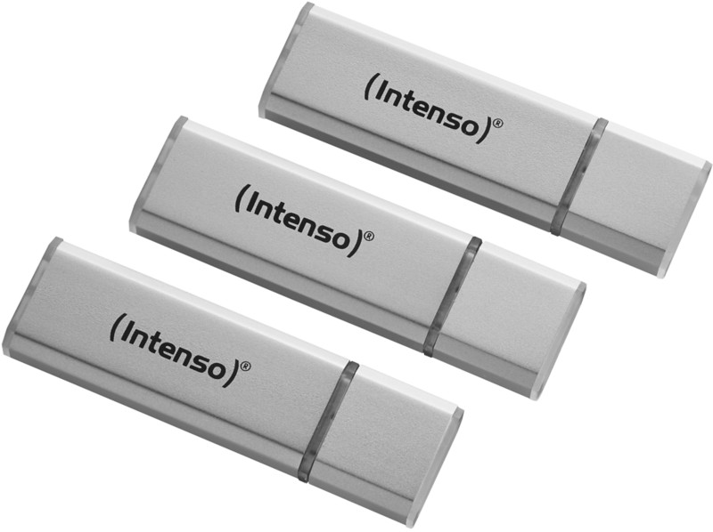 Thumbnail - Intenso USB Stick Silber 16GB Triple Pack