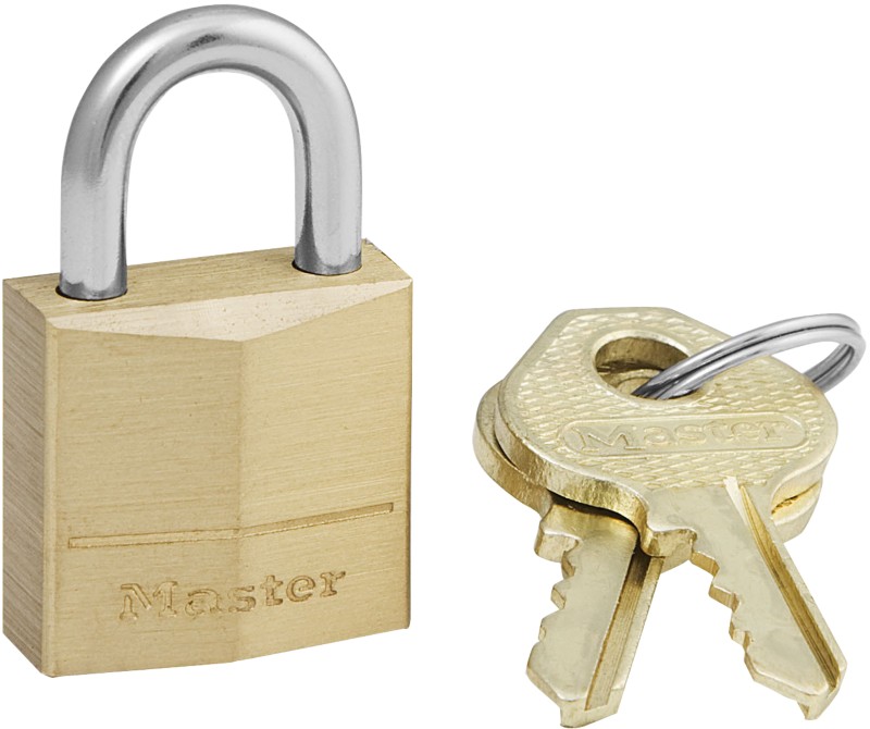 Thumbnail - Master Lock Vorhängeschloss 120EURD 2 x 1 x 3,4 cm Schlüssel Messing Gold