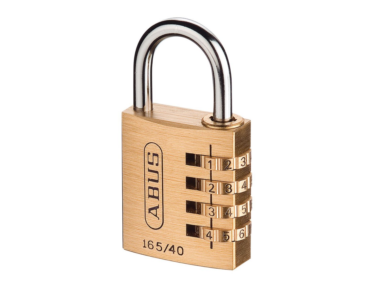 Abus Padlock Combination 160/40 4 X 8.1 Cm Gold 1 X Combination Padlock