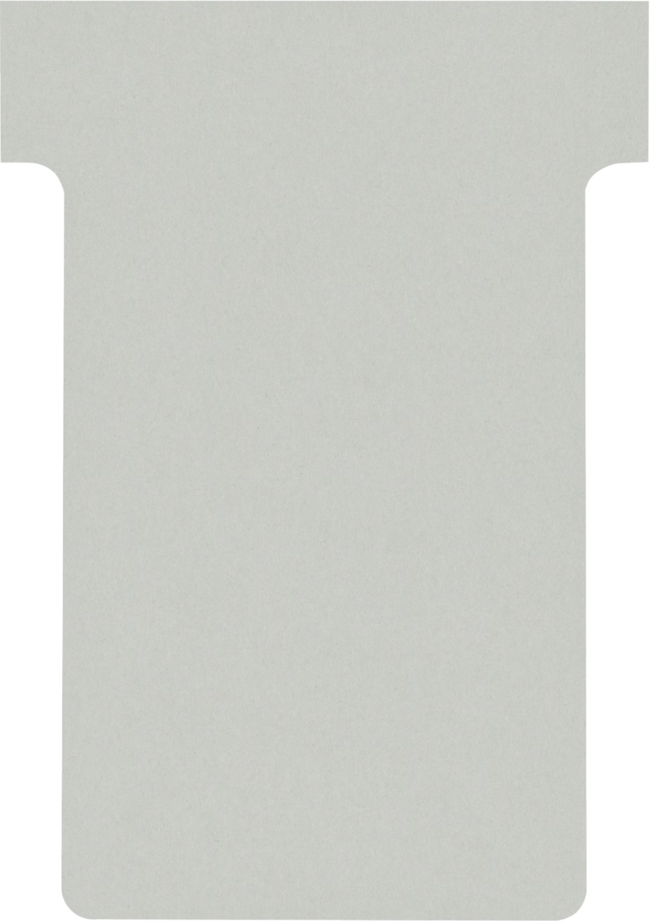Nobo Size 2 T-Cards Silver Pack Of 100