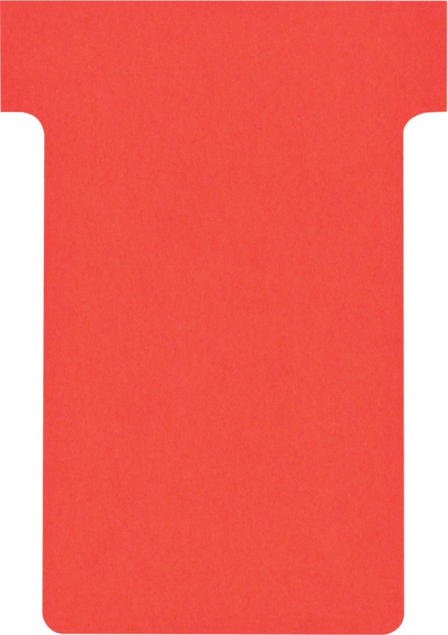 Nobo Size Size 2 T-Cards 4.9 X 8.5 Cm Red Pack Of 100