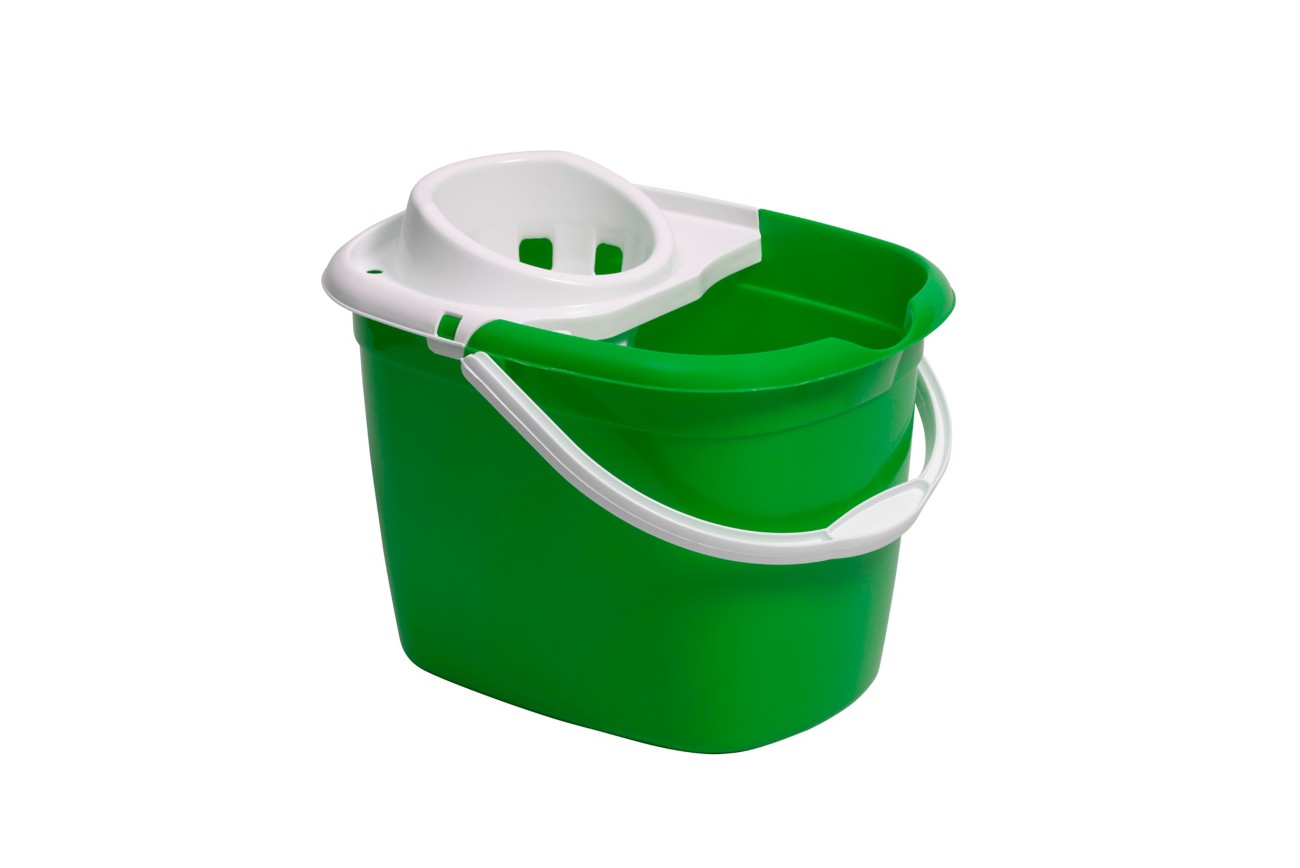 Purely Smile Mop Bucket Plastic 12 L Green