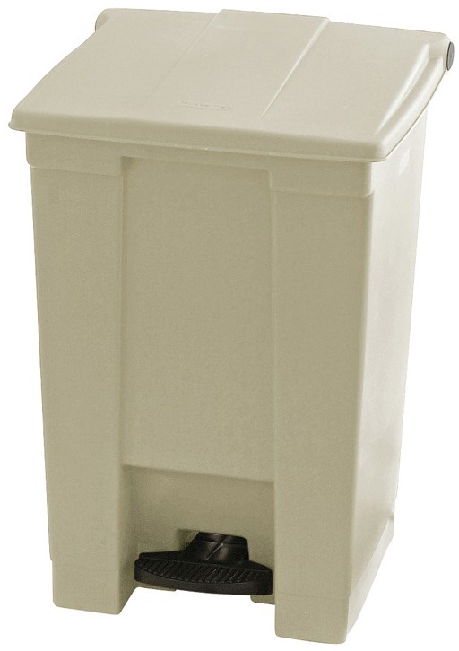 Thumbnail - Rubbermaid Polyethylen-Abfalleimer 45,4 L 60 x 40 x 60 cm Beige