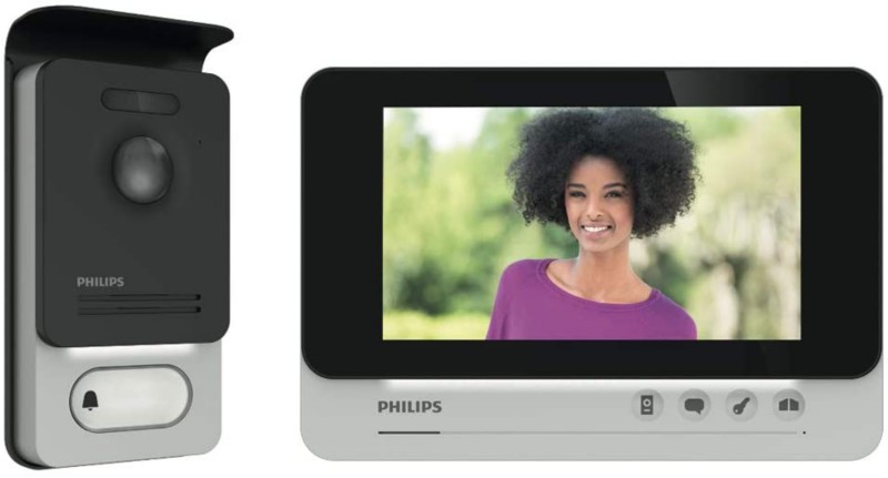 PHILIPS Video-Türsprechanlage WillkommenEye WelcomEye AddComfort Schwarz,Silber 24 V 531019