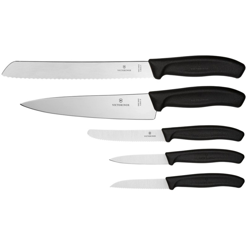 Victorinox Küchengarnitur Edelstahl, Kunststoff V-6.71 33.5G Schwarz, Silber