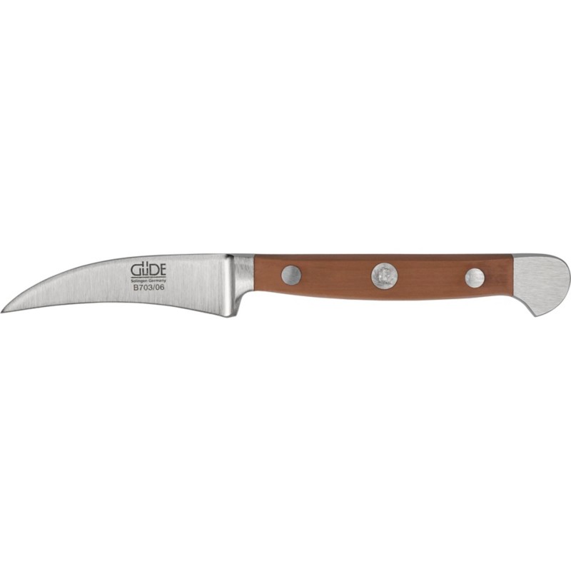 Thumbnail - GÜDE Schälmesser Edelstahl, Holz B703/06 Braun, Silber