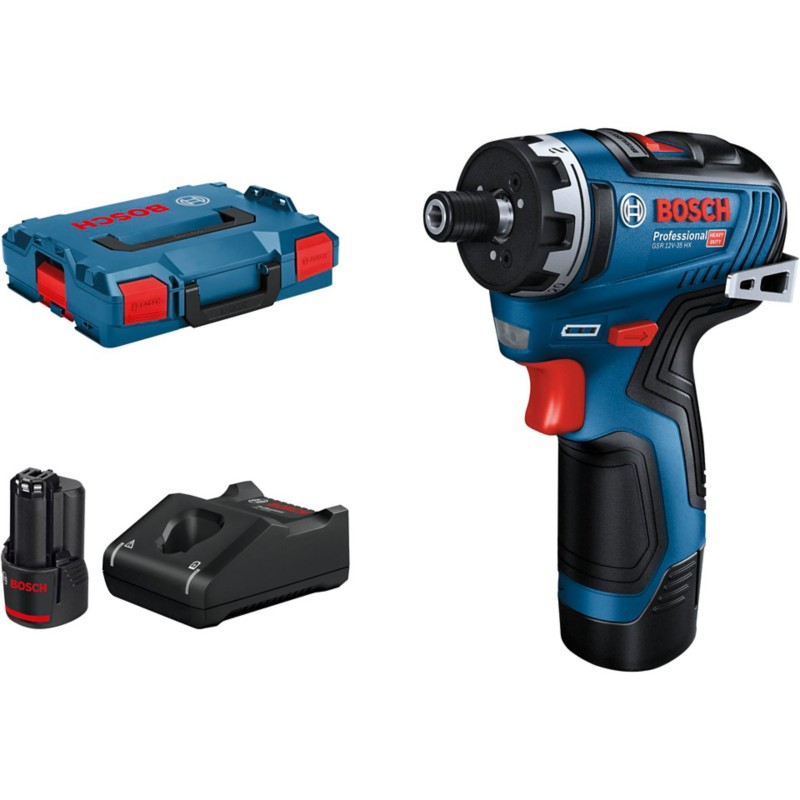 Thumbnail - Bosch Schrauber GSR 12V-35 Kit HX L-BOXX 06019J9100 Blau, Schwarz