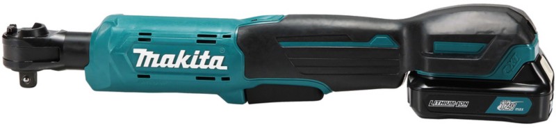 Makita Akku-Ratschenschrauber WR100DZ Türkis, Schwarz