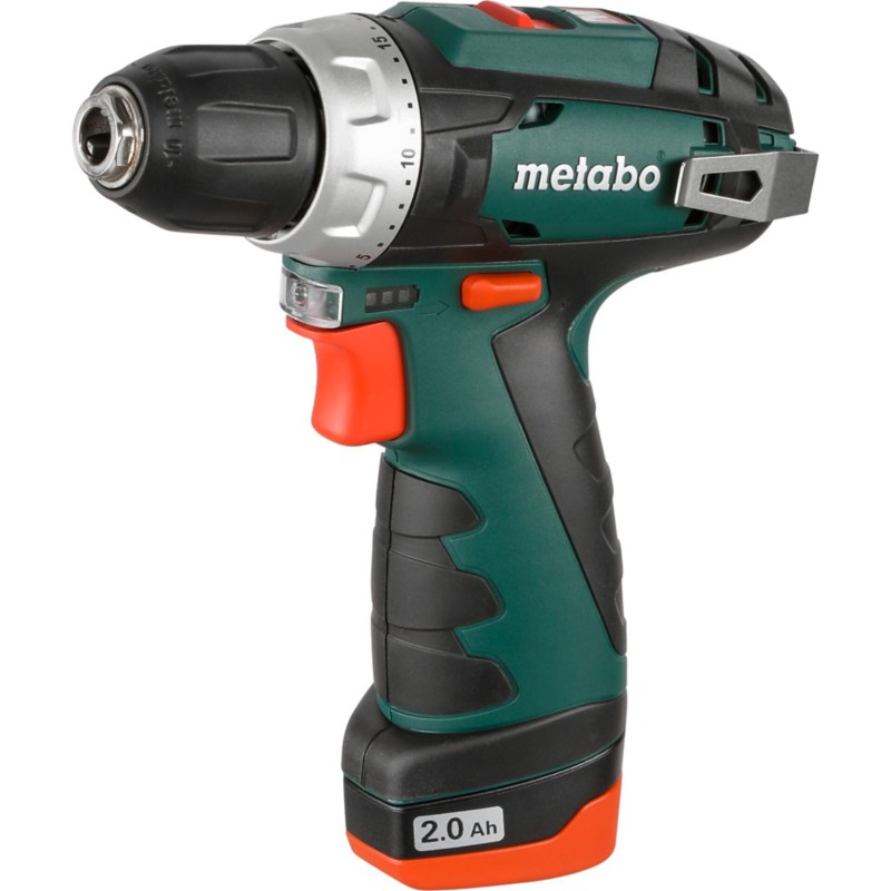 Image of metabo Bohrschrauber PowerMaxx Basic Set 600079500 Grün, Schwarz