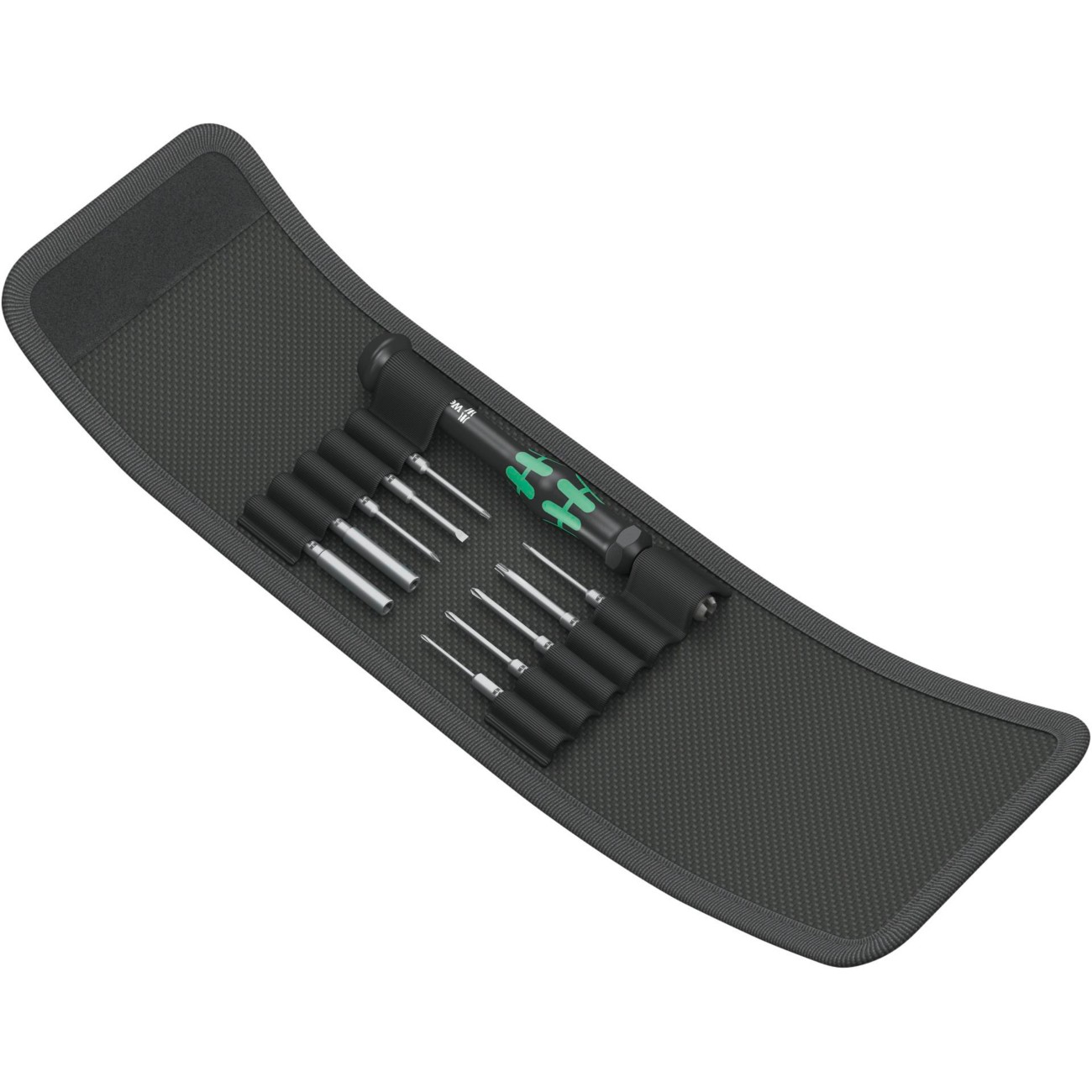 Thumbnail - Wera Schraubendreherset Kompakt Micro 11 Elektroniker 5073676001 Schwarz, Grün