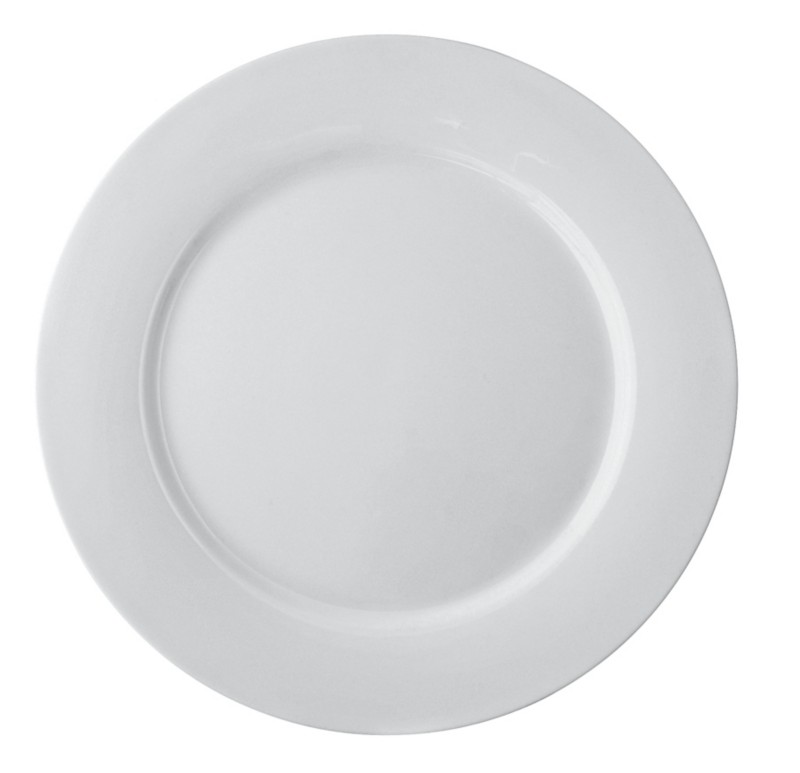 Nobel Fine Bone China Teller Porzellan 310 mm Creme 12 Stück