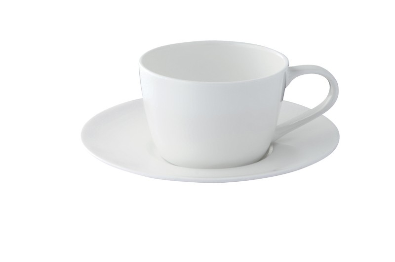 Nobel Fine Bone China Kaffeetasse Porzellan 160 ml Creme 24 Stück