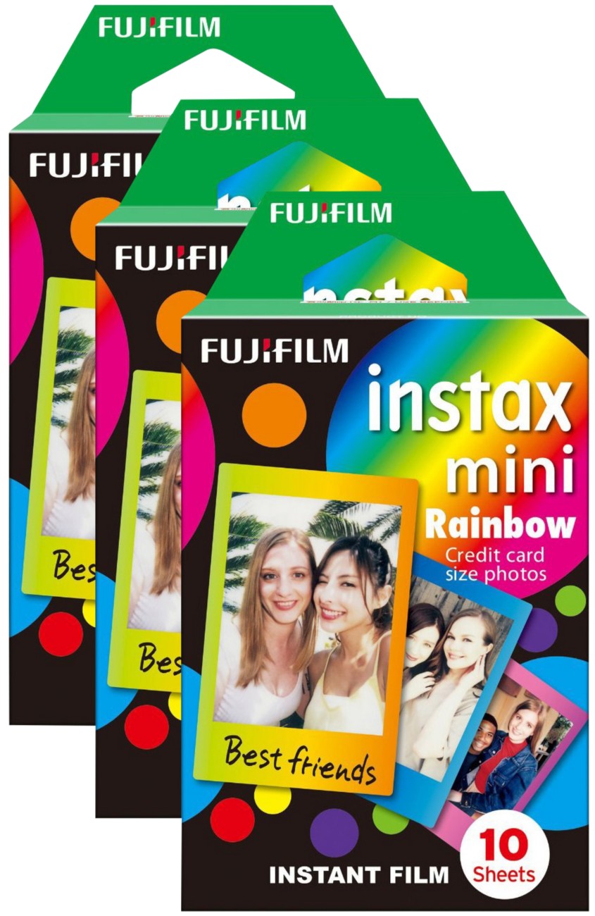 Fujifilm Instant Photo Film Rainbow Suitable For Instax Mini Pack Of 30
