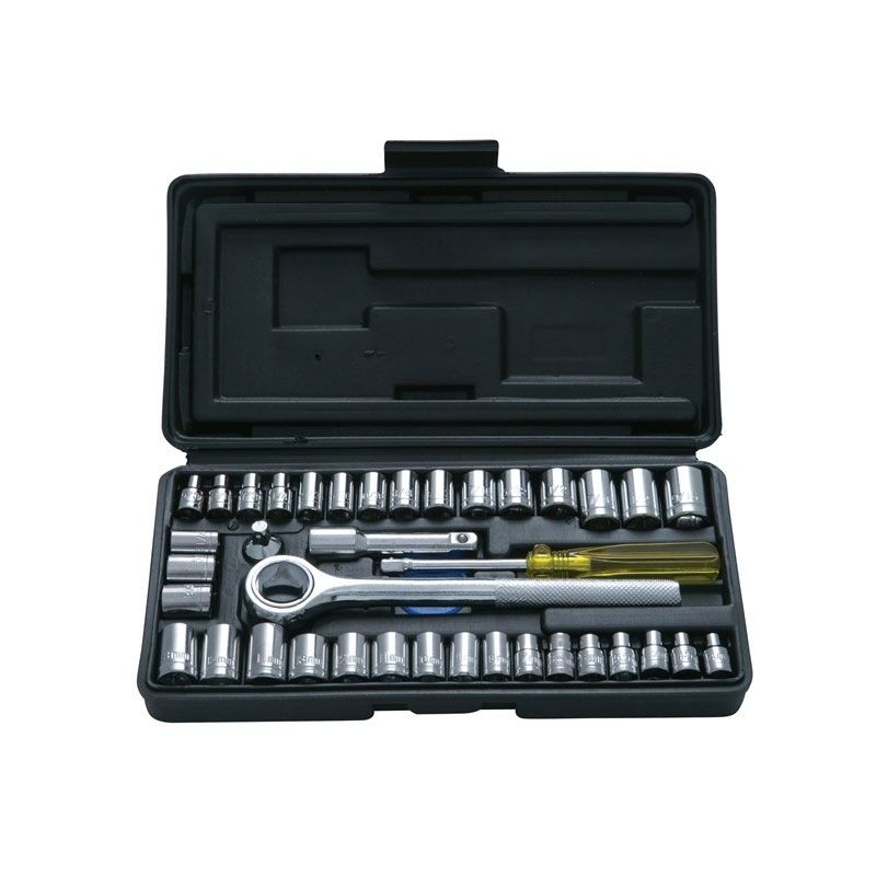 Bluespot Socket Set Of 40 Metric & Af 1.4In & 3.8In Drive