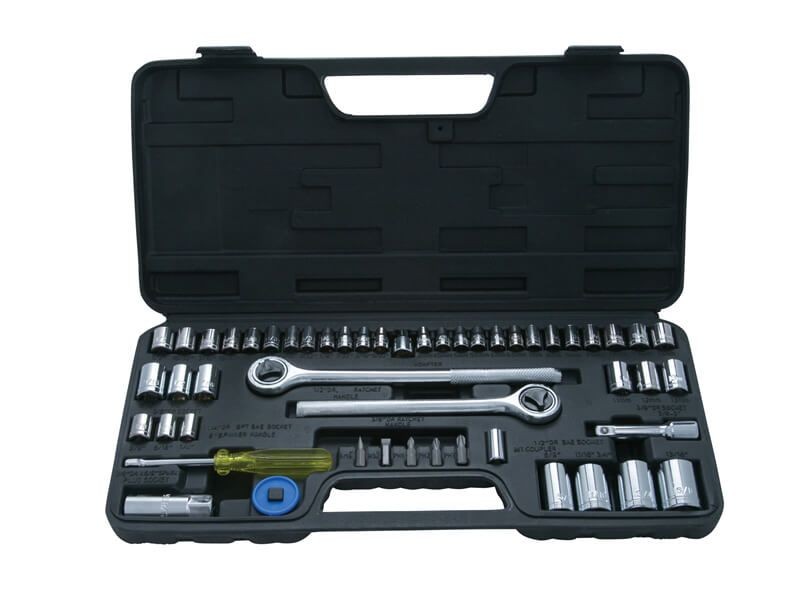 Bluespot Socket Set Of 52 Metric & Af 1.4 3.8 & 1.2In Drive