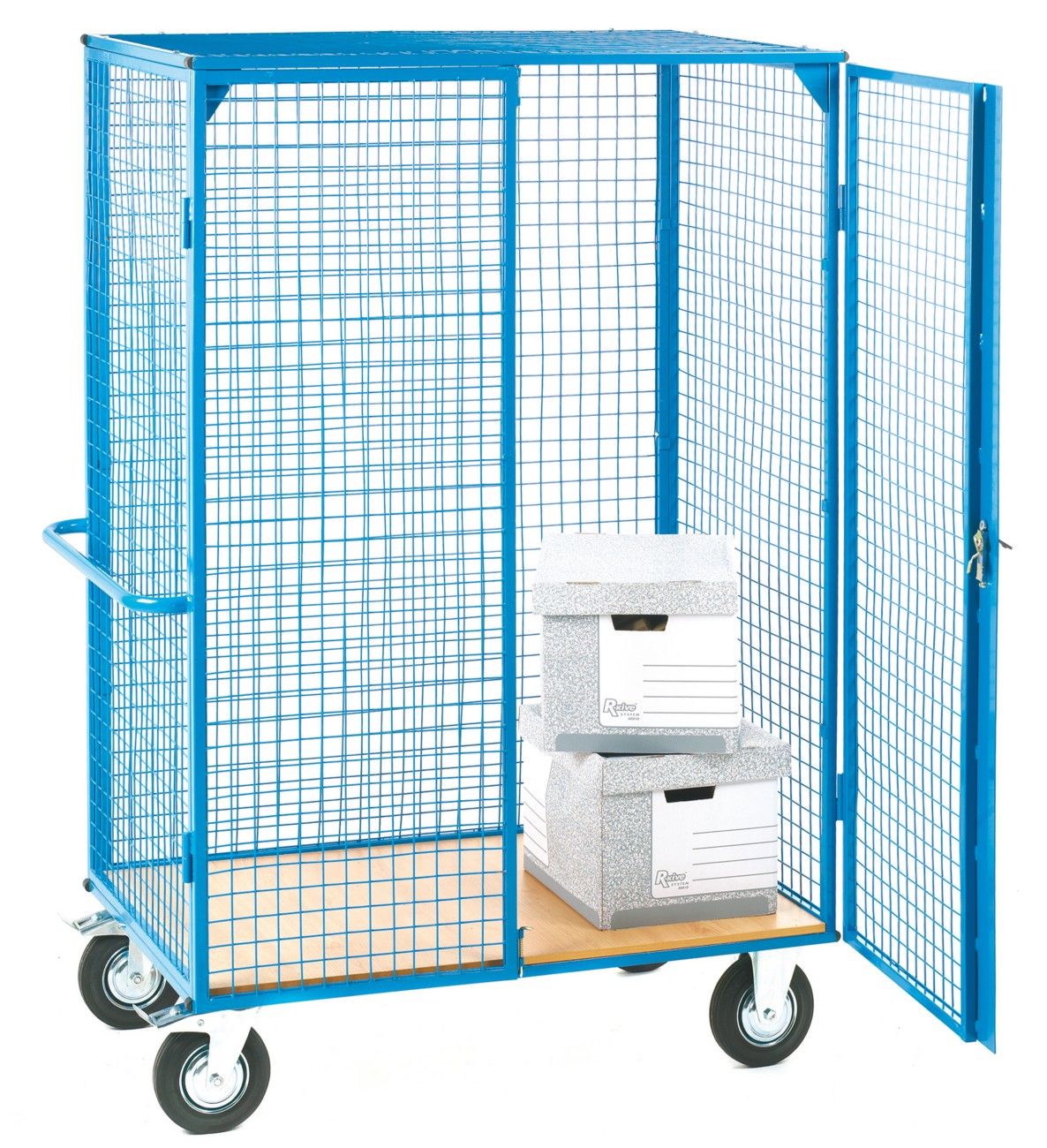 Gpc Heavy Duty Distribution Truck, Wood Base, Lockable Doors, 1270 X 750Mm, 500Kg Capacity